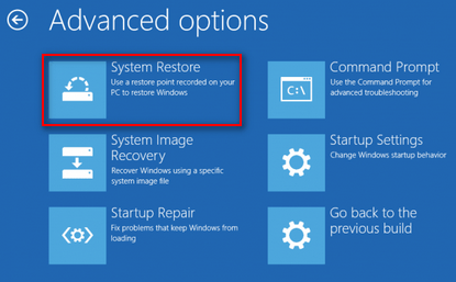 Computer Repairs System Restore