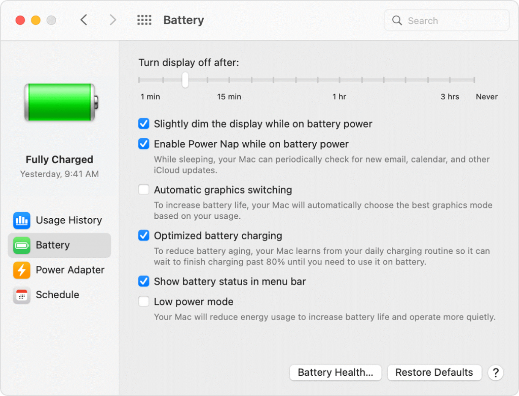 Macbook Repairs poor battery life